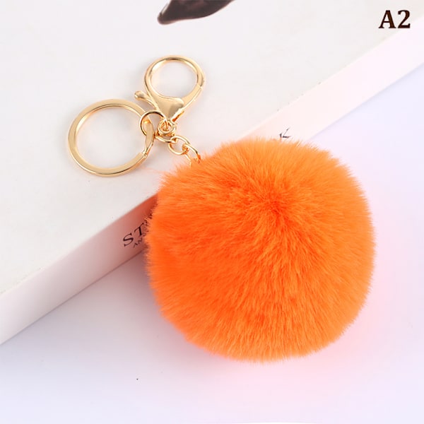 8cm e Key Pehmeä Fluffy Fur Ball Avaimenperä Fluffy Avaimenperät Trink A2