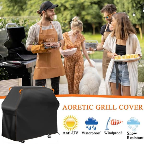 Oxford stof grillhætte udendørs ovnhætte BBQ-overtræk grill A6