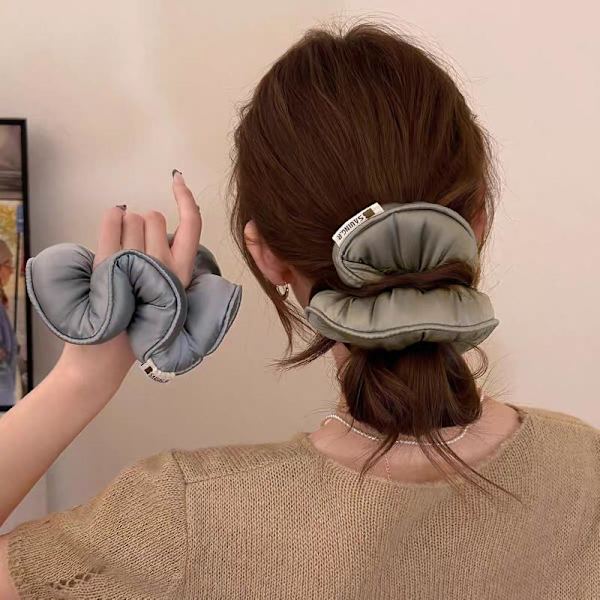 Sponge Sleep Elastisk Hårelastik Hårscrunchies Til Kvinder Green