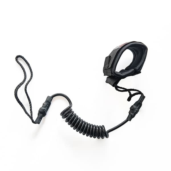 Coiled Surfboard Leash Surfestativ UP Paddle Board Ankel Leas Black