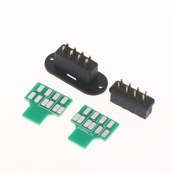 2 stk. MPX8 han/hun-adaptere med loddeplade til RC-fly 2pcs board