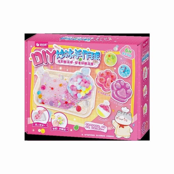 Gør-det-selv slimkuglesæt, giftfri PVC-glitterlegetøj til børnefødselsdag A2
