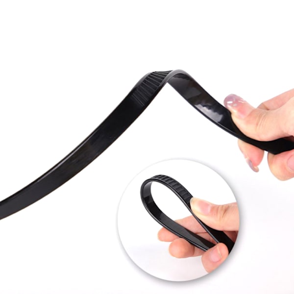 Flex Manschetter Plast Nylon Engångsdragkedja Handbojor Seghet Black