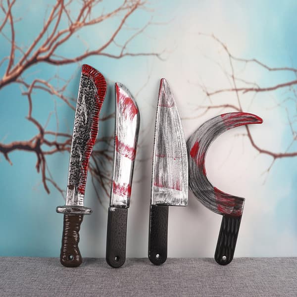 Plast Halloween  hetes staty Sickle  skräck Cosplay Arm Prop A8