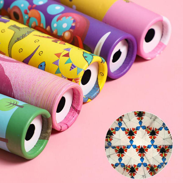Kaleidoskop Barneleker Klassisk Fest Roterende Vitenskapspapir Bir