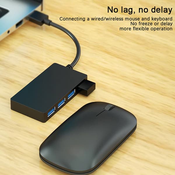 USB Hub USB 3.0 4 Port Typ C HUB Höghastighetsdatakabel Konvertera USB