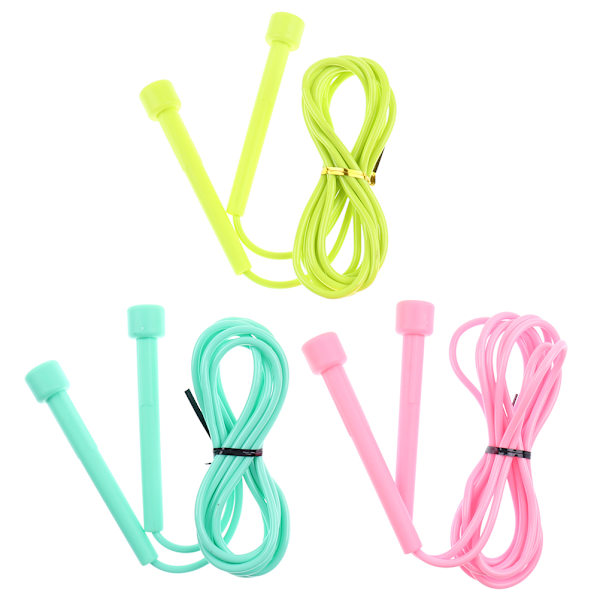 1 stk Speed Jump Rope Kids PVC Sjippetov Justerbar Fitness Black