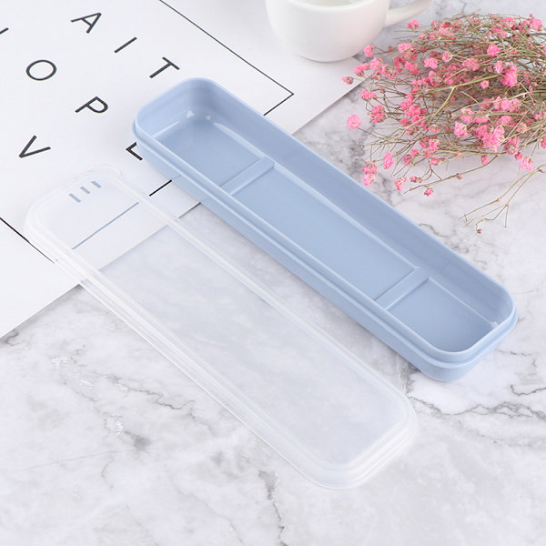 Genanvendeligt Praktisk Transparent Cover Hvede Halm skole Ta Blue