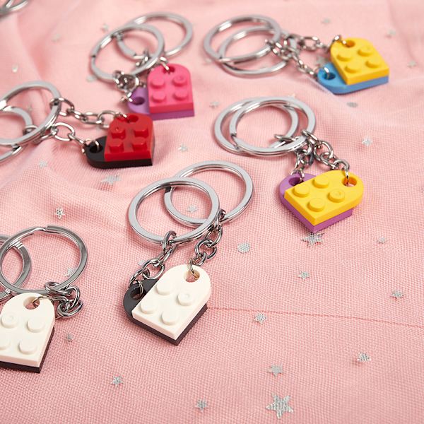2 kpl e Love Heart Brick -riipussydänkaulakoru tyttöystäville B
