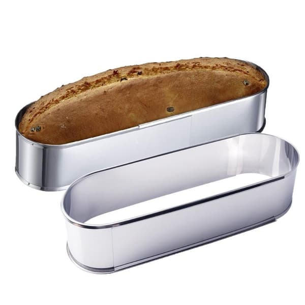 Justerbar Oval Kakeringform i Rustfritt Stål for Mousse Bakverk
