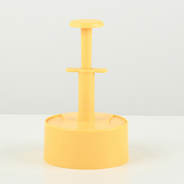 Manuell Hamburger Köttpress ABS Rund Non-stick Fylld Köttpaj Yellow