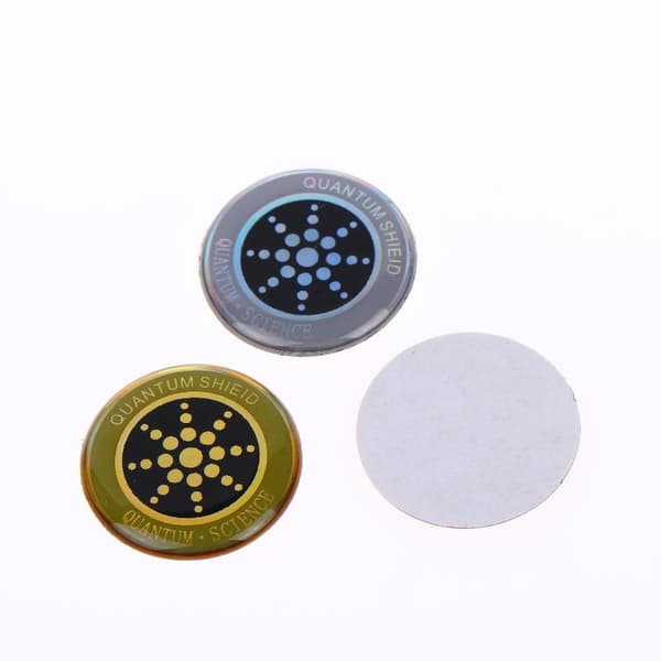 2/6 kpl EMF-suojaus Säteilyä estävät tarrat matkapuhelimen este 2pcs Silver