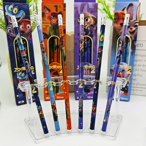 Tecknad Zootopia 2 Boxade Pennor Skolmaterial Kontorsmaterial Random