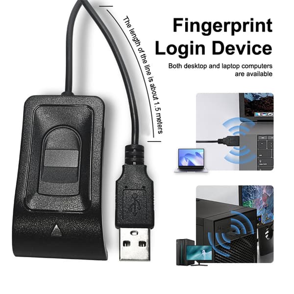 För 10 11 USB-fingeravtrycksläsare Fingeravtrycksbiometrisk fingeravtryck