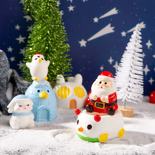 Jultomte Snögubbe Dockor Bil Hem Dekoration Leksak Jul De A2