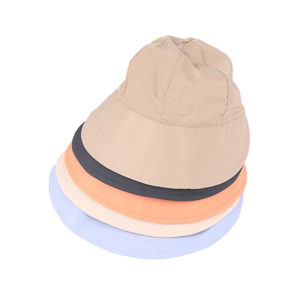 Solbadehatte til kvinder Sommer Hurtigttørrende visirer Justerbare Beige