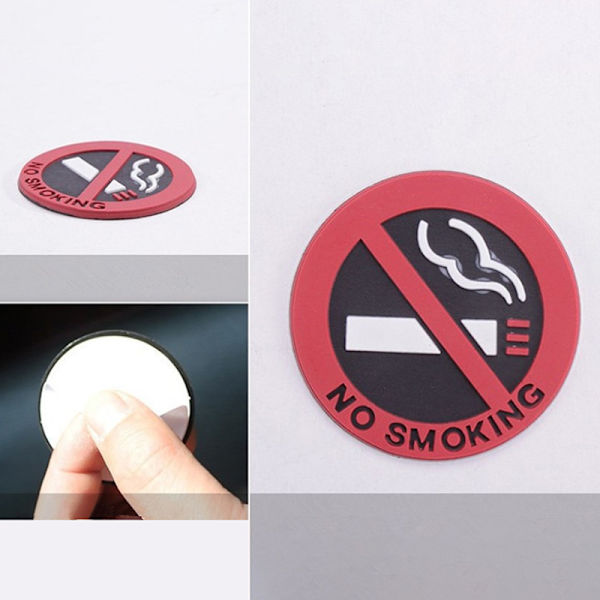 1/5 st No Car Stickers Styling Round Red Sign Vinyl Sticker Us 1pc