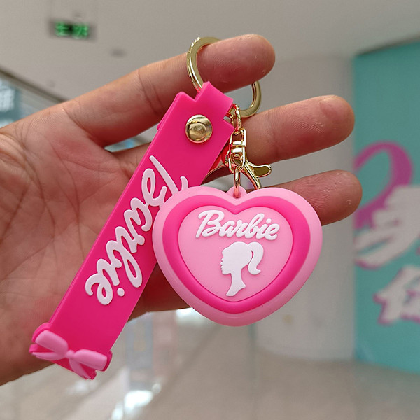 Rosa Barbie Key Chain Pendant Love Key Ring Case Char 2