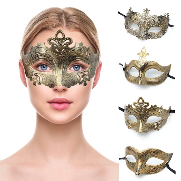 1PC Masquerade Mask Halloween Kostymefest Maske Kvinner Menn Fanc 2