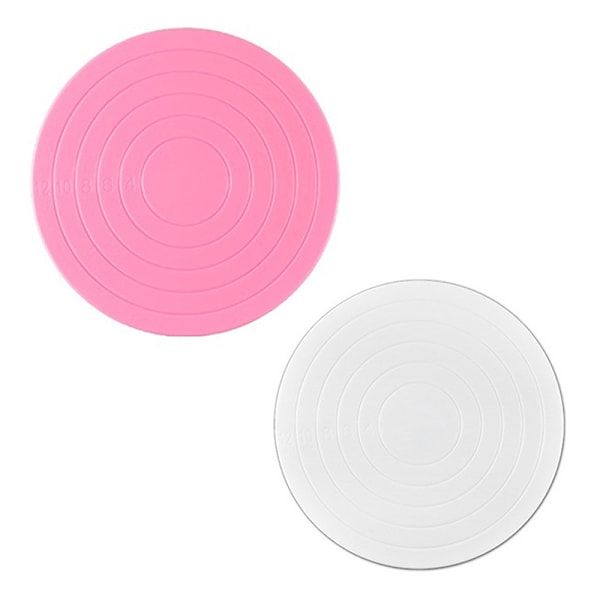 14cm DIY kake roterende bord plast fondant kake dreieskive rund White