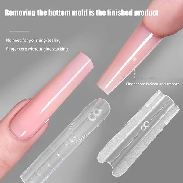 Sandwich Dual Nail Forms 140/280 st 13 storlekar Snabba förlängningar-Dua 2