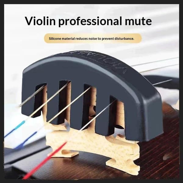 Gummi violin lyddæmpere til 4/4 3/4 1/2 violino Fiddle Dec 2pcs