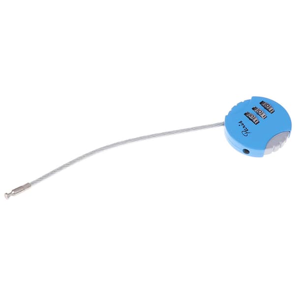 1 stk. 3,7*9 cm Mini 3-cifret kombinationsrejselås til bagage Black