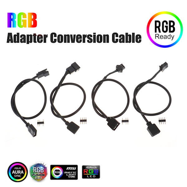 Bundkort RGB Adapter Konverteringskabel 5V 3Pin / 12V 4Pin Led 4P Female