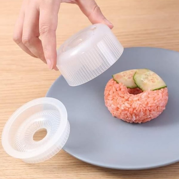2 ST Creative Sushi Donut Shape Maker Rice Ball Form Home Non-S