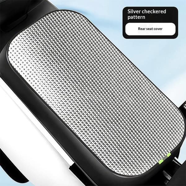 Vanntett varmeisolasjon E-sykkel putetrekk Sol All-inclusive Black Front seat