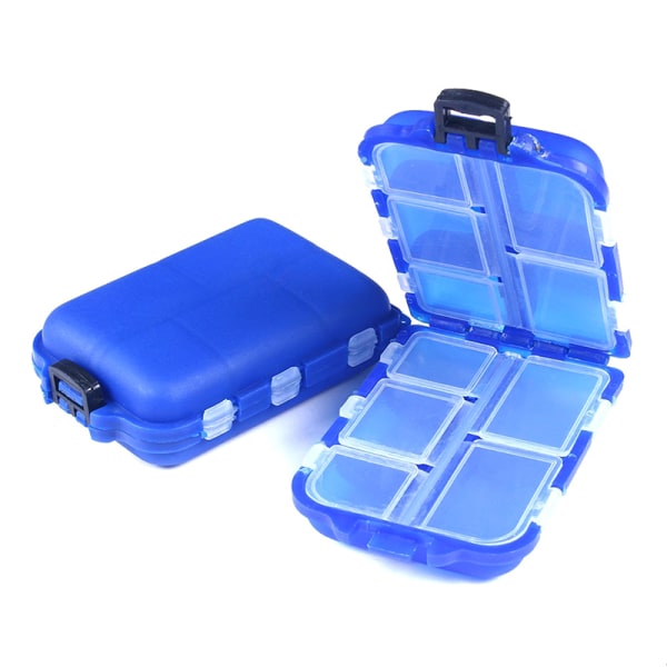 Pilleæske Medicine Organizer Dispenseræske Etui Travel Tablet Co Blue