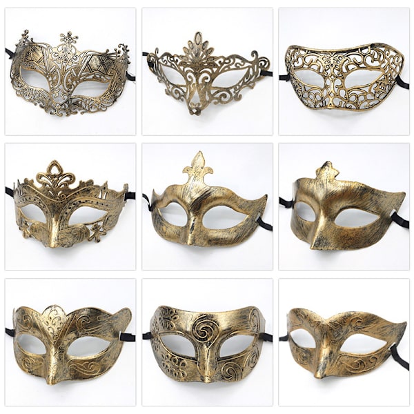 1PC Masquerade Mask Halloween Kostymefest Maske Kvinner Menn Fanc 3