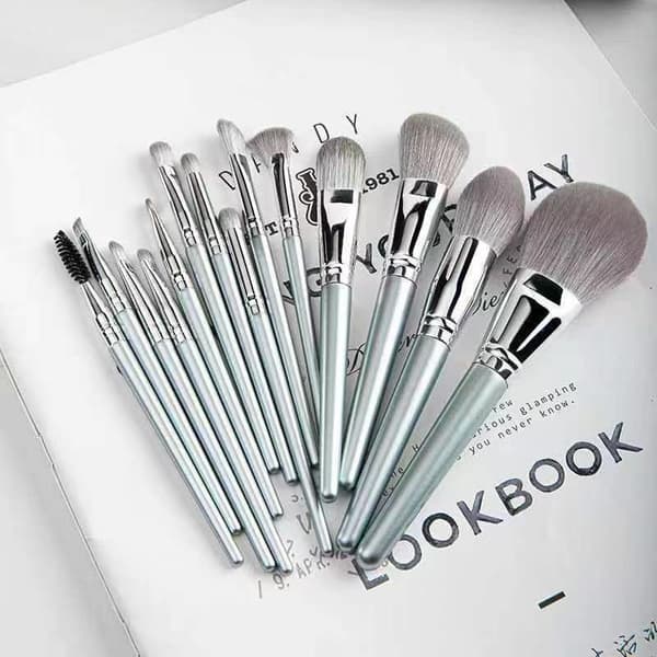 14-delt makeupbørstesæt Blød Fluffy Øjenskyggebørste Concealer A2