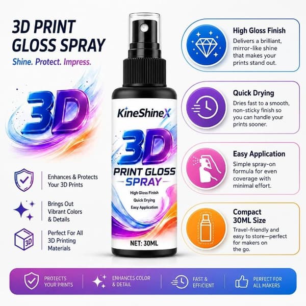 3D-printmodel poleringsvæske langvarig glans lysnende 30ml