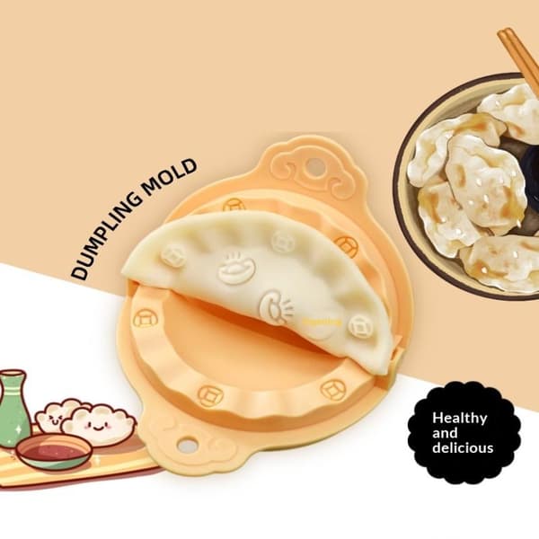 Trykt presseformprodusent Dumpling Empanada Deigform Pierogi Pink