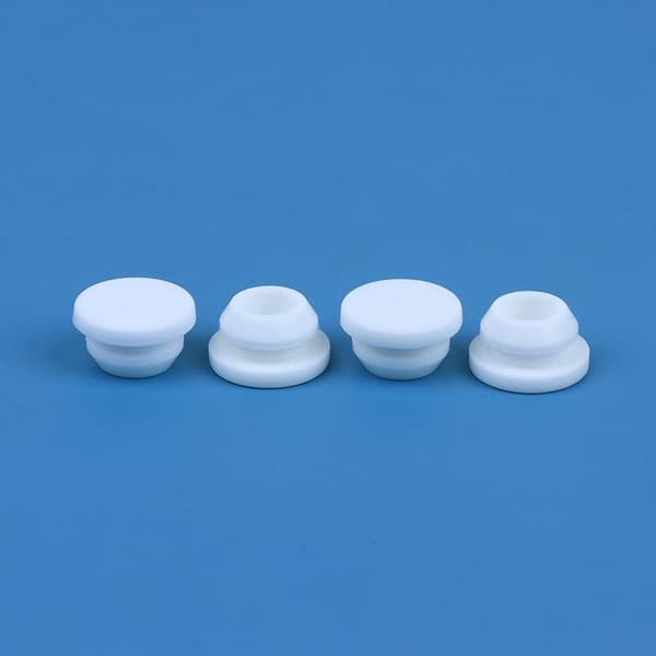 4 st silikonpluggar White