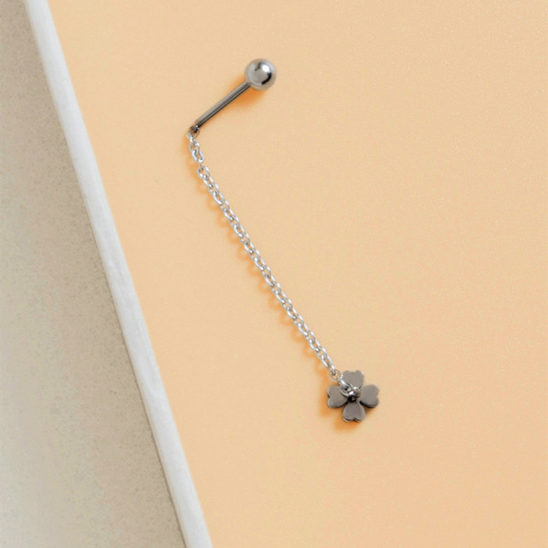 Enkel stil Box Chain Tassel Drop øredobber for kvinner Long Dang