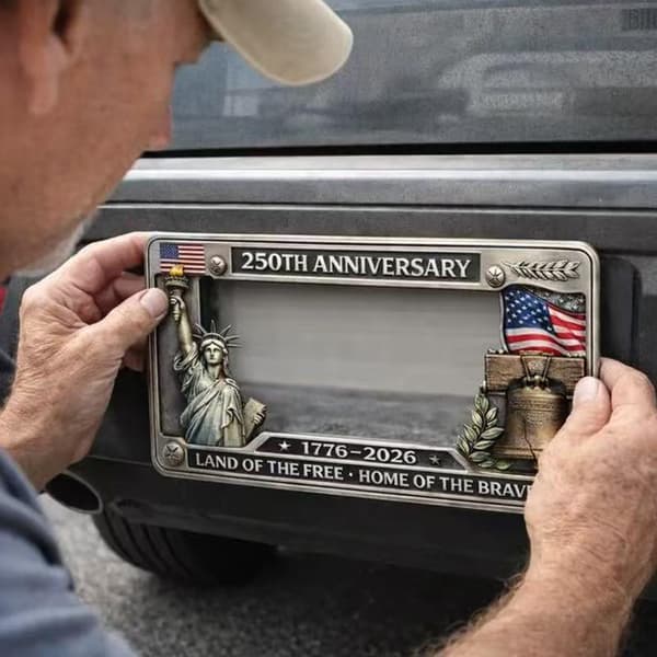 Vietnam Veteran Metallisk Nummerplåtsram för Bil Lastbil Dekor P A2