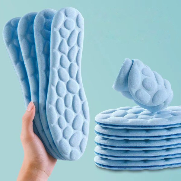 1 Par Massage Memory Foam Indersåler Til Sko Sål Åndbar Cus 43-44