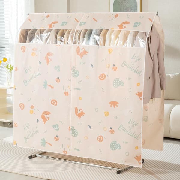 Kläder Dammskydd Kostym Bröllopsklänning Förvaring Skydda Hängande O 100x150cm