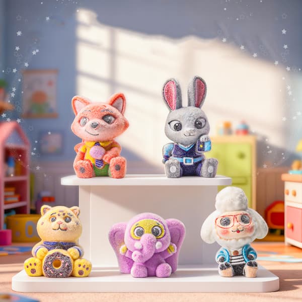 1/6/12 stk. Zootopia-serien e Judy Hopps Nick Wilde Nick Blind Bo A1