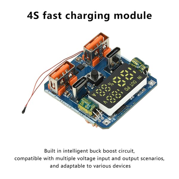 4S PD 100W hurtiglading/utlading Buck-Boost toveis lader 01