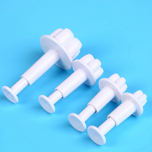 4 st/set DIY bakform blomma form 3D kakformar kexformar