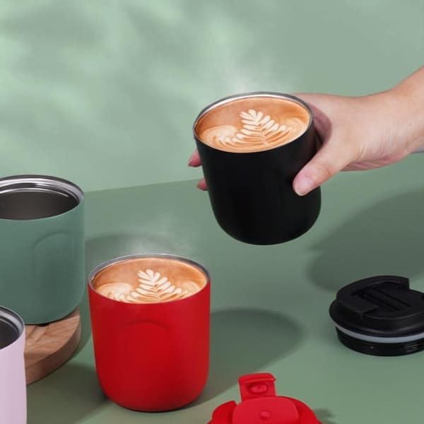 220 ml Mini Isolerad Kaffemugg Vakuum Resemugg Termisk Fläck Green