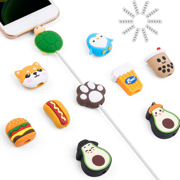 e USB -kaapeli Bite Charger Wire Organizer PVC-latausjohto Prote