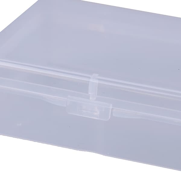 9cm*6.5cm*3cm Transparent Plastförvaringslåda Klar Fyrkant Mult