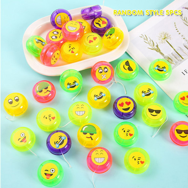 5 stk/pose e Mini Smilende Yo-Yo Legetøj Gadgets Børnefødselsdagsfest 5pcs