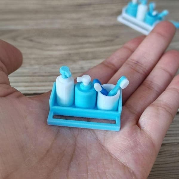 1 Set 1/12 Dockhus Mini Möbeltillbehör Leksakskopp Tandkräm A11