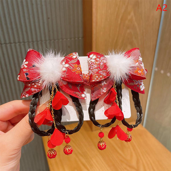 2 STK Stil Barn Jente Hårnål Hodeplagg Butterfly Hårklemme A2