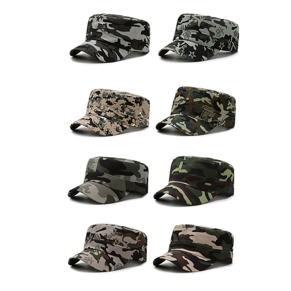 Camouflage Baseball Cap Hat Herre Dame Taktisk Flat Cap Hat Out A6